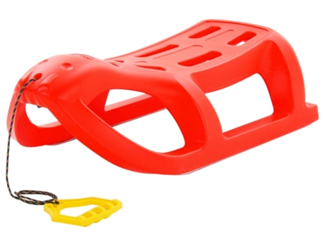 vidaXL Trineo polipropileno rojo 80x39,5x25,5 cm