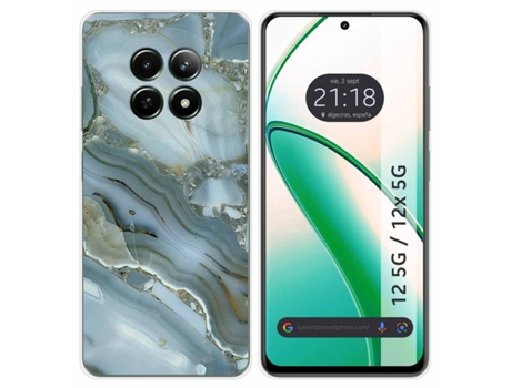 Funda Diseño Mármol para Realme 12 5G 12X 5G TUMUNDOSMARTPHONE Silicona Multicolor