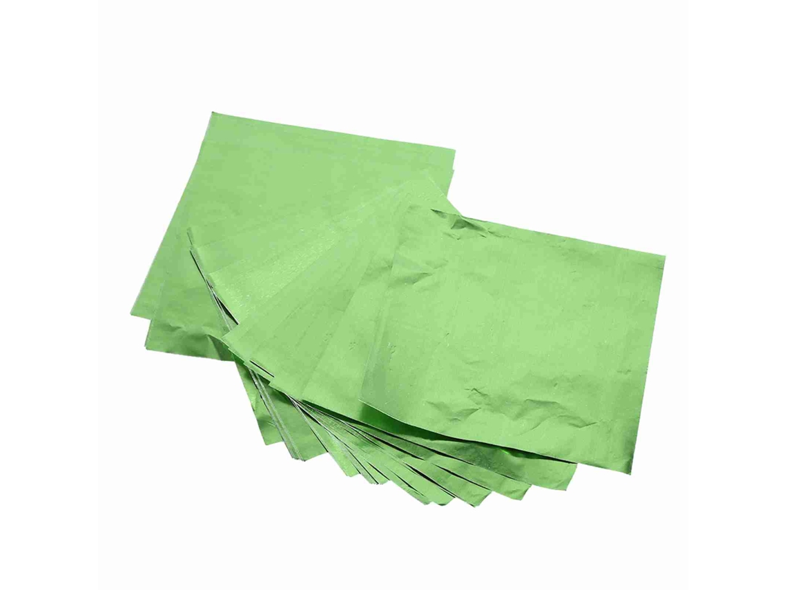 100 Unidades de Empaques de Aluminio para Chocolates y Dulces 3x3 en Varios Colores