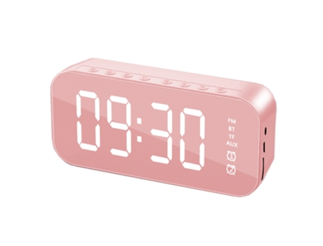 Despertador para dormitorio/oficina, reloj digital con altavoz Bluetooth, despertador para personas que duermen mucho