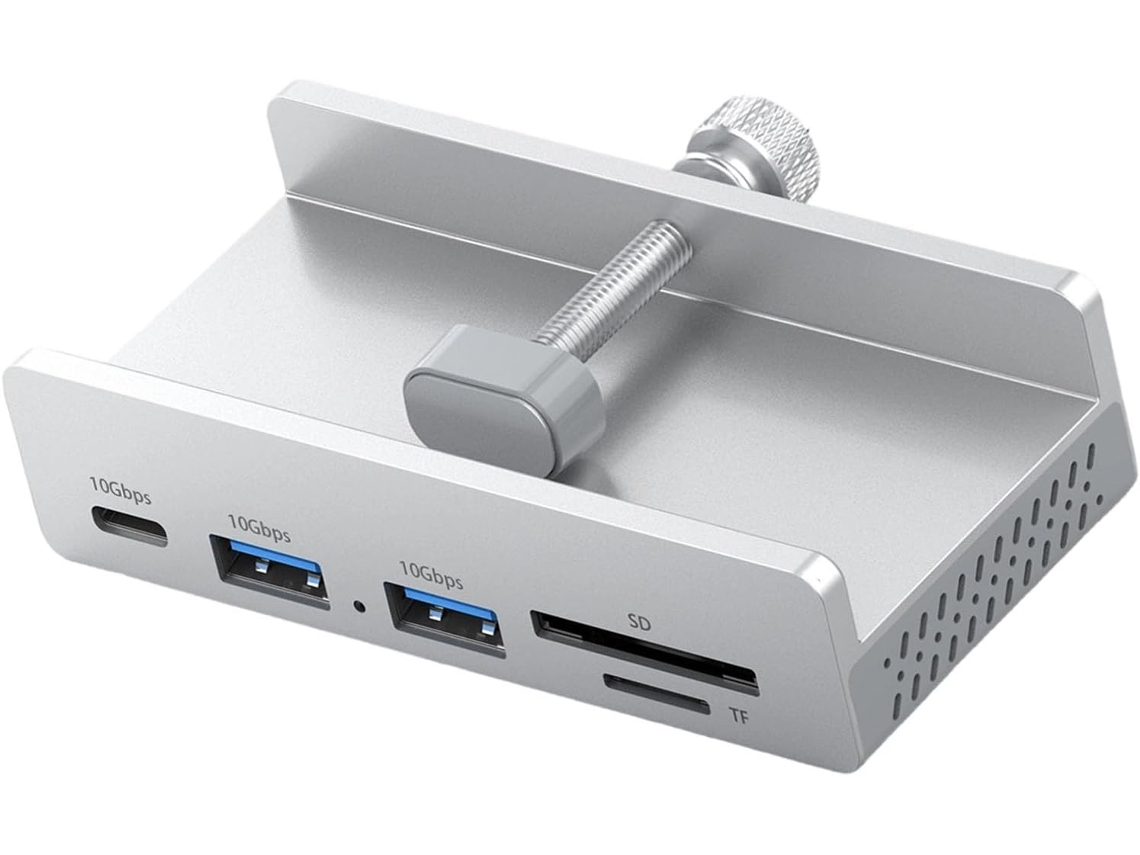 Concentrador Usb-c Versátil De 7 Puertos Con Pantalla Nítida Y Salida De 60 Hz.