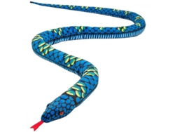 Serpiente De Peluche Gigante Realista De 280 Cm Con Ojos Rojos Y Azules. Regalo Ideal Para Niñas.