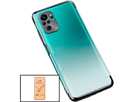 Kit Cristal Templado CeramicGlass Full Cover y Funda SlimArmor Xiaomi Redmi Note 10 Pro PHONECARE Negro