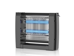 Lámpara Uv Antimosquitos Klack 8w Con 2 Tubos Led, Descarga 2500v, Cadena Para Colgar, Alcance 30 M²