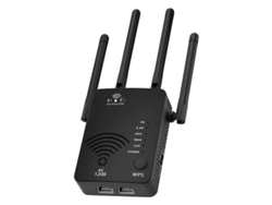 Extensores de señal WiFi para el hogar, amplificador de señal de banda dual de 1200 Mbps, cobertura de hasta 13 800 pies cuadrados y más de 105 Yizhood