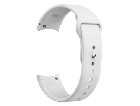 Correa de Silicona liberación rápida con botón para Samsung Galaxy Watch 5 40mm/44mm/5 Pro 45mm - blanco