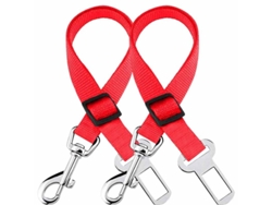 Cinturón De Seguridad Ajustable De Nailon Para Mascotas, Compatible Con Todos Los Coches.