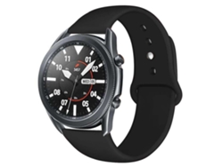 Correa de silicona suave para Amazfit T Rex Pro negra Saisiyiky