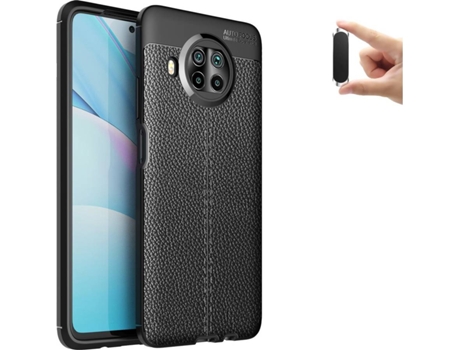 Kit Funda, Protector y Soporte Xiaomi Mi 10T Lite Rugged Leather Negro