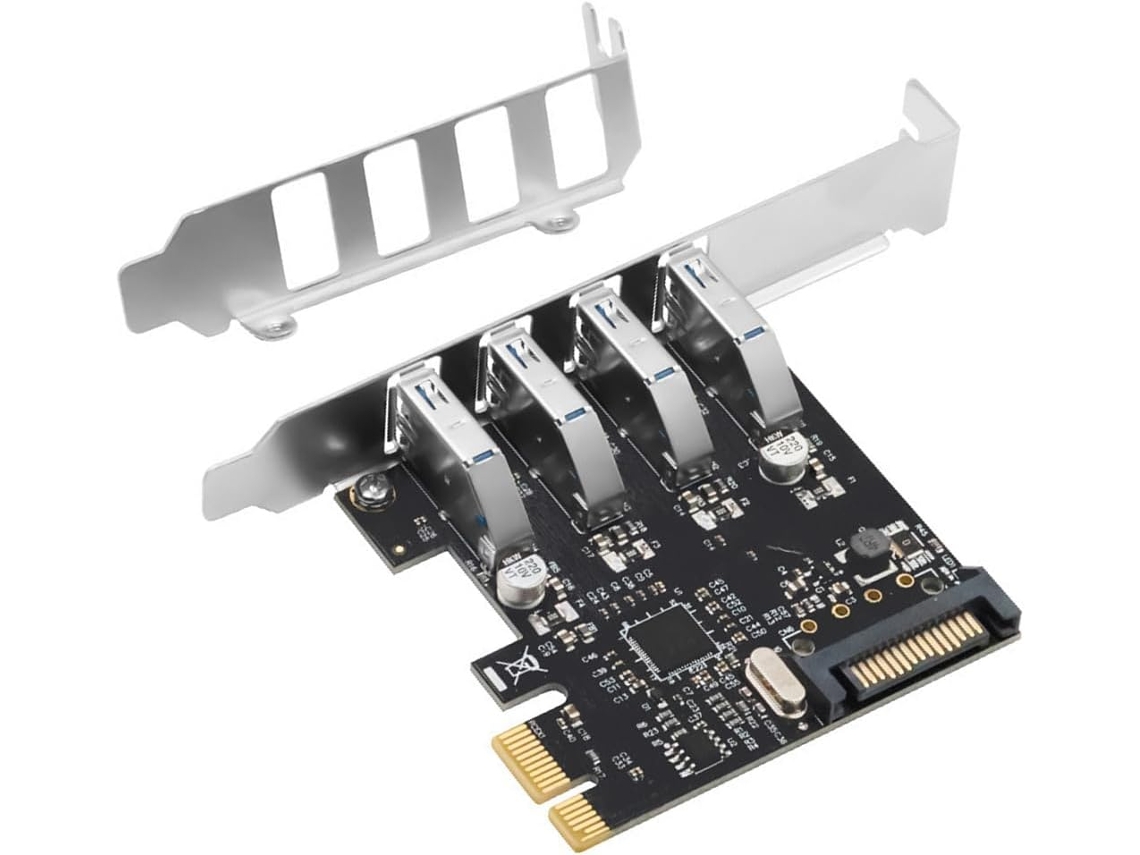 Tarjeta Adaptadora Pciexpress Usb 3.0 De Bajo Consumo Energético Con Controlador Vl805 E Instalación Sin Herramientas.