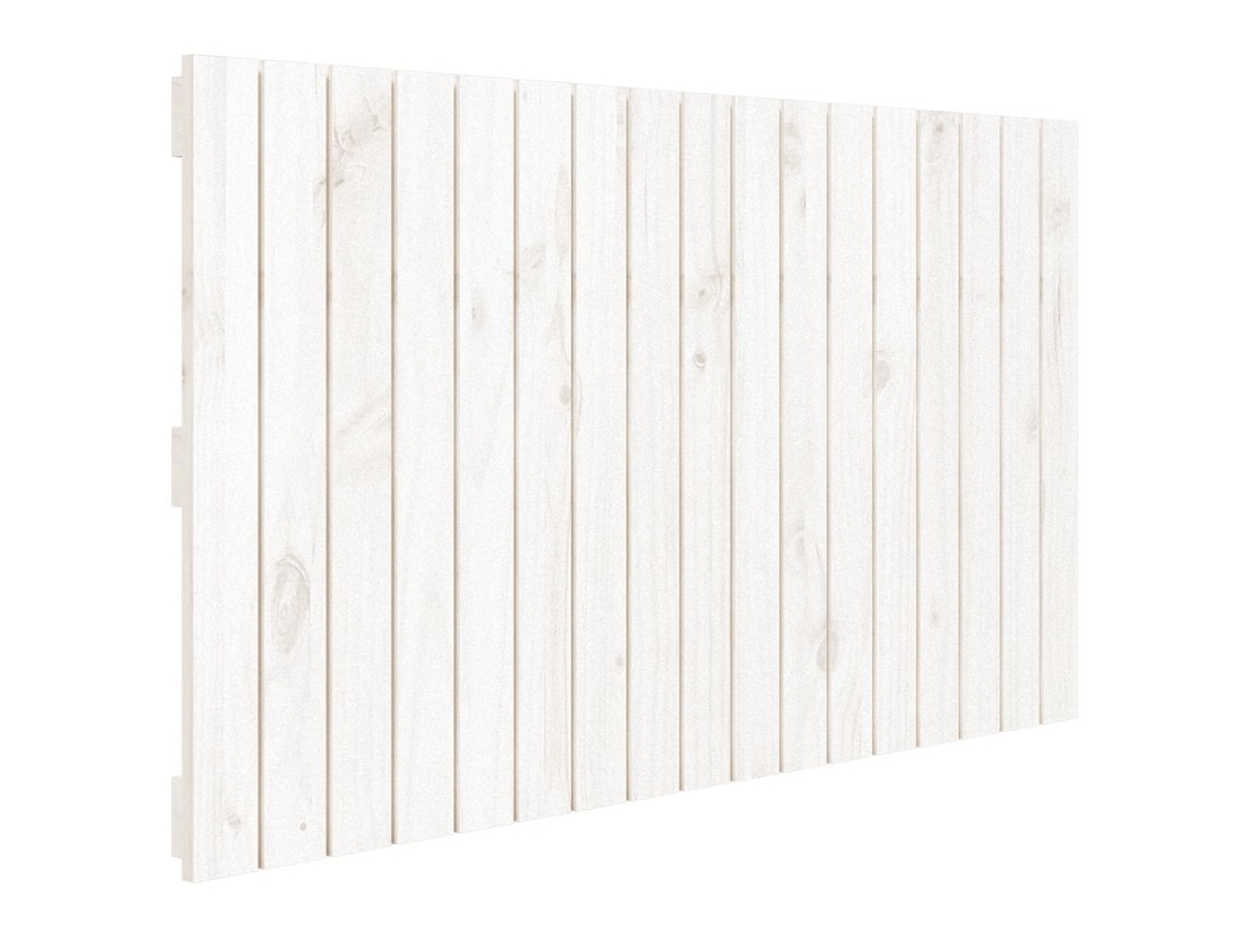 Maison Exclusive - Cabecero De Cama De Pared Madera Maciza Pino Blanco 108x3x60 Cm