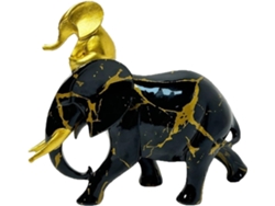 Figuras Éléphant Escultura Résine Figura Maison Bureau Mesa Chevet Entrée D - Le L GOKOCO