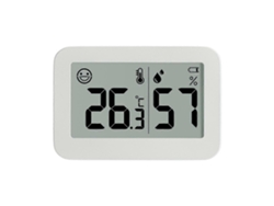 Mini termómetro e higrómetro electrónico para interiores, ideal para bebés y refrigeradores, con pantalla de carita sonriente. Nostalgia88