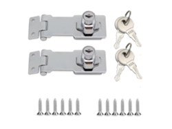 2pcs Pestillo De Metal Para Puertas Y Armarios Cierre De Seguridad Resistente Inoxidable Para Muebles Y Cajones