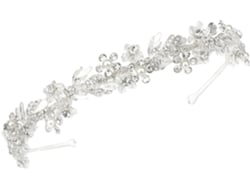 Coroa De Flores Elegante Em Liga Metálica, Peça Única, Para Casamento, Tiara Floral Para Noiva E Festa.