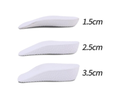 Plantilla Invisible Para Aumentar La Estatura, Para Talón Medio Con Soporte Articulado, 1,5-3,5 Cm, Unisex.