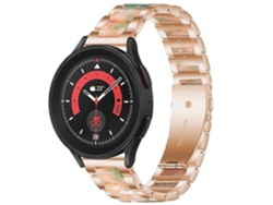Pulsera de resina y metal entrelazada para Galaxy Watch 5 Pro de 45 mm