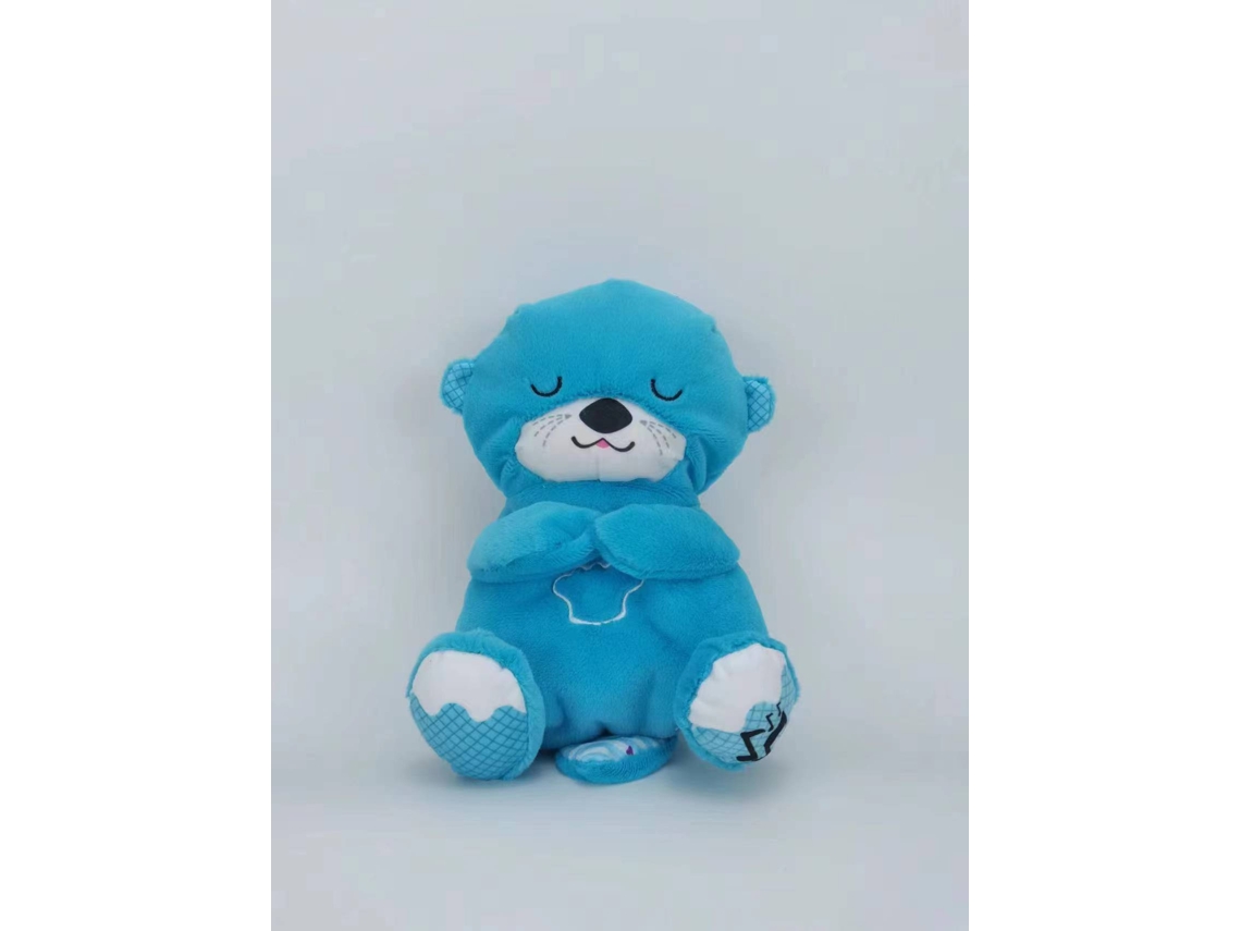 Peluche sensorial, oso azul que respira, oso tranquilizador, oso que induce al sueño, canción de cuna para bebés, muñeco musical. Stelasplen