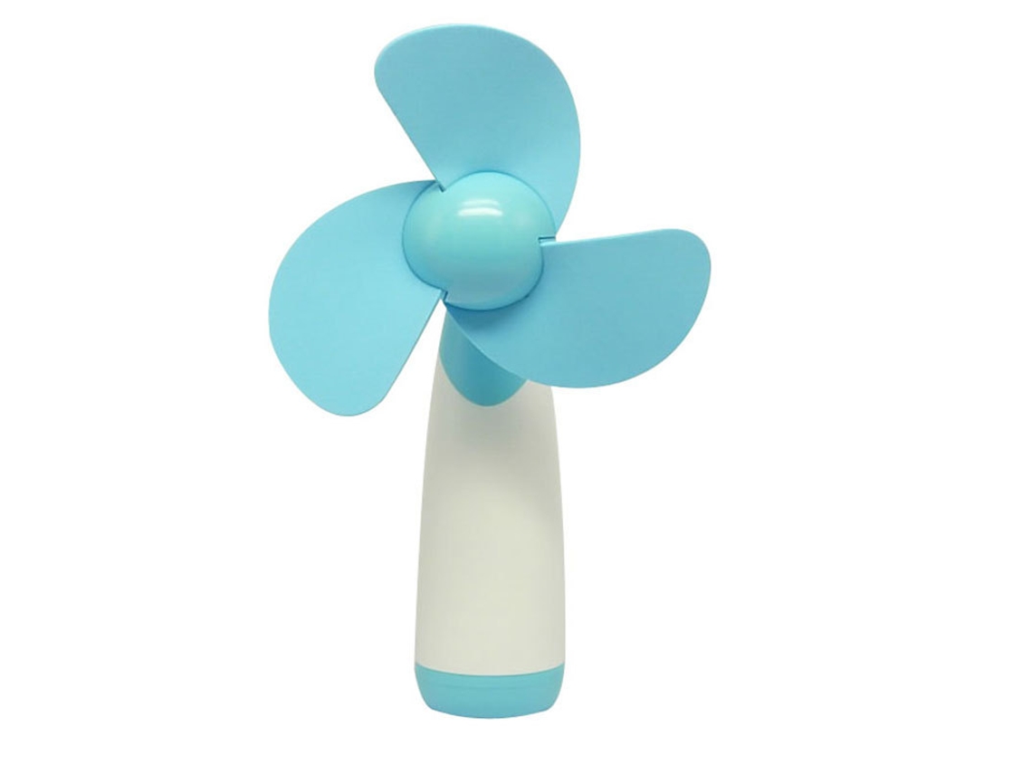 Ventilador Eléctrico De Exterior Práctico Con Aspas De Espuma Suave, Azul*
