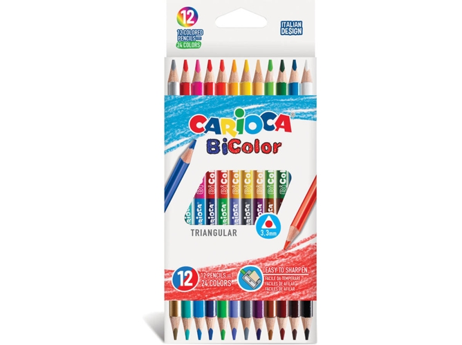 Pack de 12 Lápiz de Color CARIOCA 42991 (Multicor)