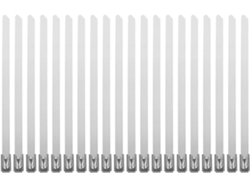 100 Bridas De Acero Inoxidable 304 Autoblocantes Para Cables