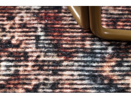 Antika Alfombra Ancient Rust Circulo, Patchwork Moderno, Griego Lavable - Terracota (circulo 200 cm)