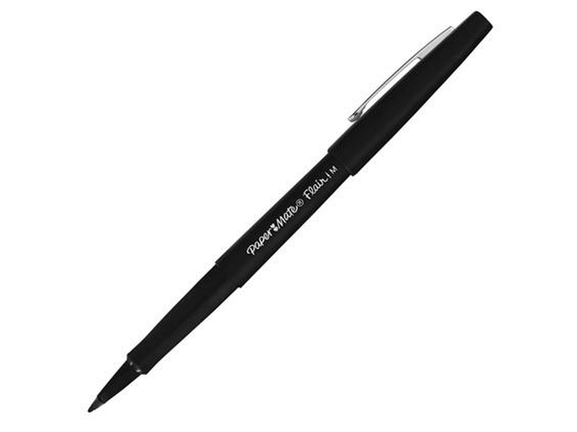 Black Flair Paper Black Mate Lavers 36 Unidades