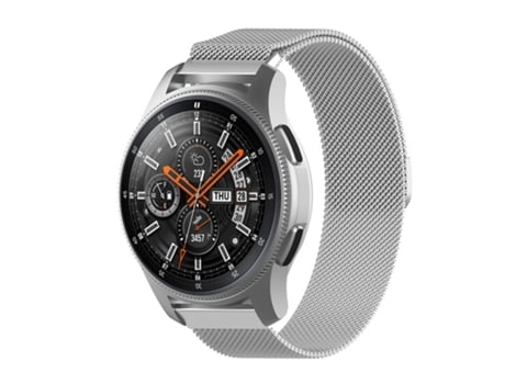 For Honor Magic Watch 2 / Galaxy Active2 Correa de malla de acero inoxidable Milán de 22 mm (plateada)