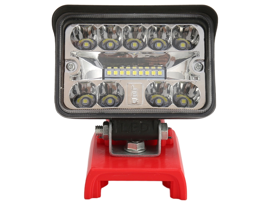 Lámpara De Trabajo Led Recargable De 54 W Y 2800 Lm Con 18 Perlas, Portátil Y Cuadrada.