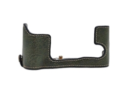 Compatible con Fujifilm X T30 II / X T30 / X T20 / X T10, Estuche inferior de cuero con ranura para batería Facpoet