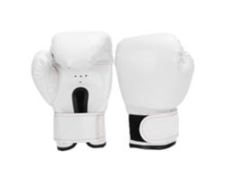 Luvas De Boxe Para Crianças Em Couro Pu Kids Treinamento Punho Proteção Branco 5-10 Anos