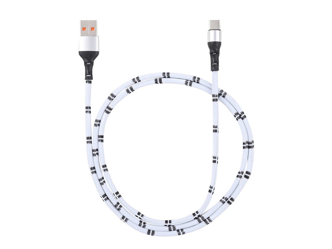 Cable De Datos Usb Type-c De Carga Rápida De Tela Trenzada De 1m/3.3ft (blanco)