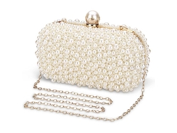 Elegante Bolso De Mano De Noche Con Perlas Brillantes Para Mujer, Cartera, Boda, Fiesta, Novia, Damas, Banquete