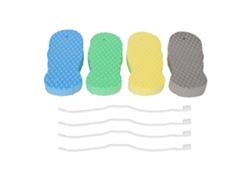 Piezas De Esponja De Baño Exfoliante 3d Ultra Suave Para Todas Las Edades, Limpiador Profundo, Piel Suave Y Durable