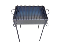 Barbacoa hierro 51cm largo (60 asa a asa) 33cm ancho-75cm alto