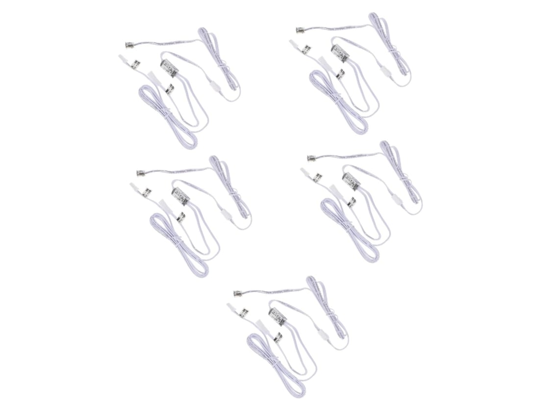 Controlador de tira LED con sensor táctil de 5 piezas para puertas, armarios, alacenas y cocinas.