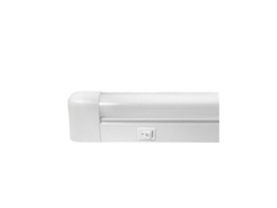 Regleta Fluorescente Matel Interruptor Tubo Trifósforo 18w 60cm