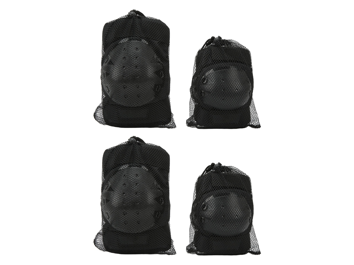 Conjunto De Protección Ajustable Para Rodillas Y Codos Para Adultos, Ideal Para Esquí, Ciclismo, Patinaje Y Actividades Al Aire Libre.