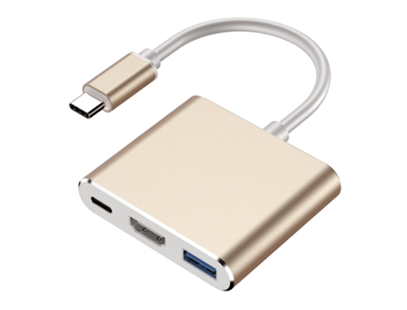 Cable Convertidor Transmisión Alta Resolución Plug Play USB3.1 Tipo-C A USB3.0 Cable Adaptador De Alta Claridad Tipo-C Compatible Con HDMI Para Com...