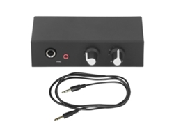 Mixer De Música De Micrófono 6,5 Mm Dinámico 3,5 Mm Condensador Amplificador Micrófono Mixer Audible Con Botón Independiente Dc 5 12 V