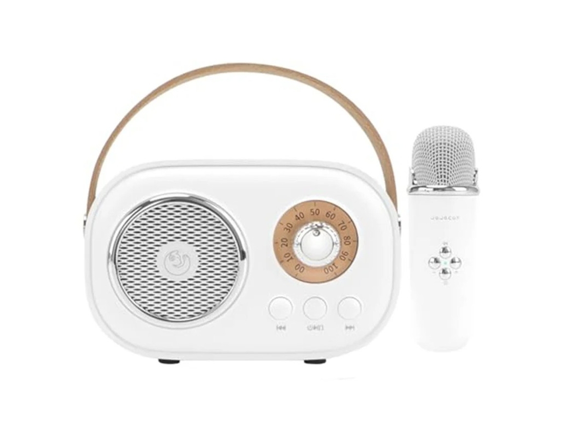 Mini máquina de karaoke para niños, altavoz Bluetooth portátil con 1 micrófono inalámbrico, juguetes para niños y niñas, regalos Yizhood