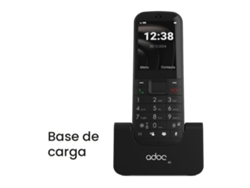 Adoc K4 Teléfono Fijo Inalámbrico 4g Con Base De Carga, Teclas Grandes, Volte, Bluetooth, Radio Fm, Batería 1050 Mah Y Clip.