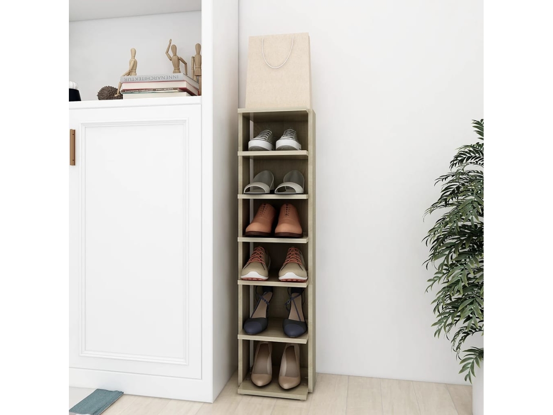 Mueble Zapatero | Zapatero De Ingeniería Roble Sonoma 27,5x27x102cm