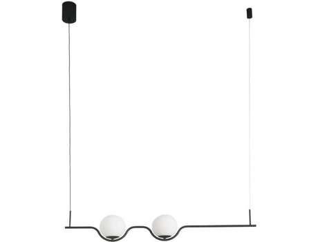 Lámpara de Techo FARO BARCELONA Le Vita II (Negro - LED - 2 X 6 - Cristal)