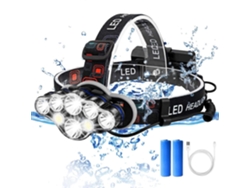Linterna Frontal Recargable Usb, 8 Led Potente, 8 Modos De Iluminación, Ajustable, Impermeable Ipx5 Para Camping, Escalada, Senderismo