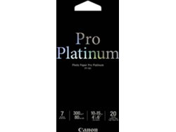 Papel Fotográfico CANON PT-101 - Pro Platinum Photo 10x15cm, 20 sheets