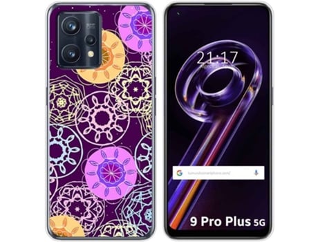 Carcasa para Realme 9 Pro Plus 5G TUMUNDOSMARTPHONE Dibujos Radial Multicolor