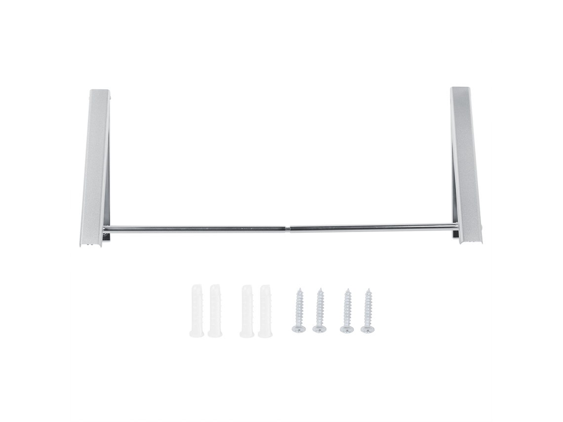 Perchero plegable portátil de aluminio para montaje en pared