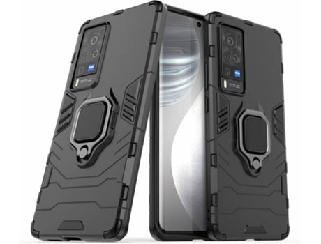 Carcasa Vivo X60 Pro 5G HFS-HOUSE Kickstand Negro
