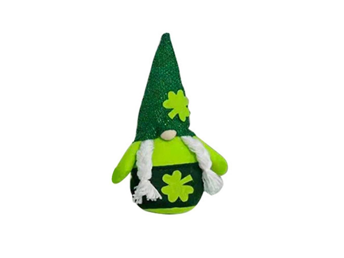 Muñeco de peluche decorativo de San Patricio sin rostro para Navidad